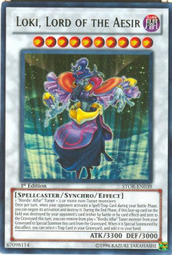 Loki, Lord of the Aesir (V.1 - Ultra Rare)⁣ - Storm of Ragnarok⁣ (Ultra Rare)⁣ [039]