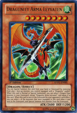 Dragunity Arma Leyvaten (V.1 - Ultra Rare)⁣ - Structure Deck: Dragunity Legion⁣ (Ultra Rare)⁣ [001]
