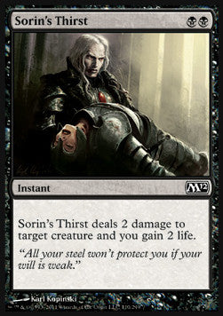 Sorin's Thirst⁣ - Magic 2012⁣ (Common)⁣ [110]