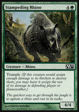 Stampeding Rhino⁣ - Magic 2012⁣ (Common)⁣ [196]