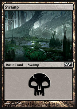 Swamp (V.3)⁣ - Magic 2012⁣ (Land)⁣ [240]