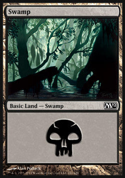 Swamp (V.4)⁣ - Magic 2012⁣ (Land)⁣ [241]