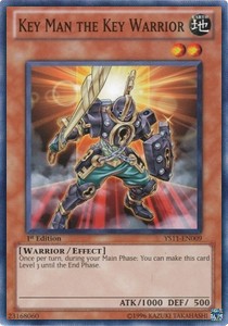 Key Man the Key Warrior⁣ - Starter Deck: Dawn of the Xyz⁣ (Common)⁣ [009]