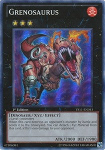 Grenosaurus (V.1 - Super Rare)⁣ - Starter Deck: Dawn of the Xyz⁣ (Super Rare)⁣ [043]