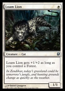 Loam Lion⁣ - Duel Decks: Ajani vs. Nicol Bolas⁣ (Uncommon)⁣ [5]