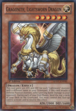 Gragonith, Lightsworn Dragon⁣ - Structure Deck: Dragons Collide⁣ (Common)⁣ [010]