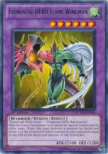 Elemental HERO Flame Wingman⁣ - Ra Yellow Mega Pack⁣ (Rare)⁣ [016]