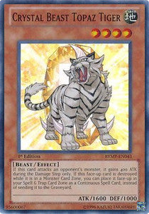 Crystal Beast Topaz Tiger⁣ - Ra Yellow Mega Pack⁣ (Super Rare)⁣ [043]