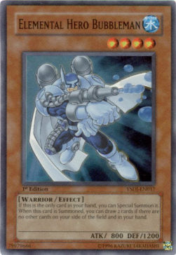 Elemental HERO Bubbleman⁣ - Starter Deck: Jaden Yuki⁣ (Super Rare)⁣ [017]