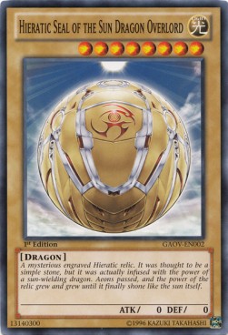 Hieratic Seal of the Sun Dragon Overlord⁣ - Galactic Overlord⁣ (Common)⁣ [002]