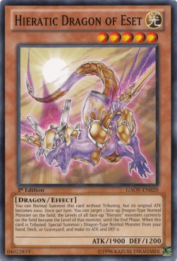 Hieratic Dragon of Eset⁣ - Galactic Overlord⁣ (Common)⁣ [020]