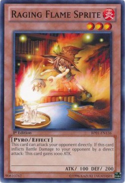 Raging Flame Sprite (V.1 - Common) - Battle Pack: Epic Dawn (Common) [BP01-136]