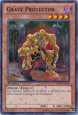 Grave Protector (V.2 - Starfoil Rare) - Battle Pack: Epic Dawn (Starfoil Rare) [BP01-186]