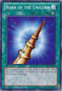 Horn of the Unicorn (V.2 - Starfoil Rare) - Battle Pack: Epic Dawn (Starfoil Rare) [BP01-069]