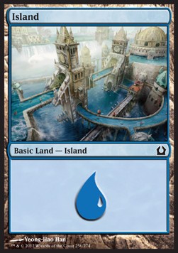 Island (V.2)⁣ - Return to Ravnica⁣ (Land)⁣ [256]