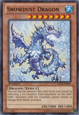 Snowdust Dragon⁣ - Abyss Rising⁣ (Common)⁣ [093]