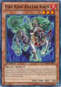 Fire King Avatar Kirin⁣ - Structure Deck: Onslaught of the Fire Kings⁣ (Common)⁣ [003]