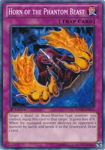 Horn of the Phantom Beast⁣ - Structure Deck: Onslaught of the Fire Kings⁣ (Common)⁣ [034]