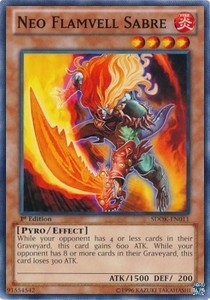 Neo Flamvell Sabre⁣ - Structure Deck: Onslaught of the Fire Kings⁣ (Common)⁣ [011]