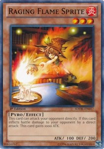 Raging Flame Sprite⁣ - Structure Deck: Onslaught of the Fire Kings⁣ (Common)⁣ [017]