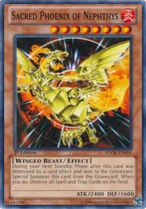 Sacred Phoenix of Nephthys⁣ - Structure Deck: Onslaught of the Fire Kings⁣ (Common)⁣ [004]