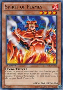 Spirit of Flames⁣ - Structure Deck: Onslaught of the Fire Kings⁣ (Common)⁣ [016]