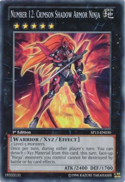 Number 12: Crimson Shadow Armor Ninja (V.1 - Common) - Star Pack 2013 (Common) [SP13-030]