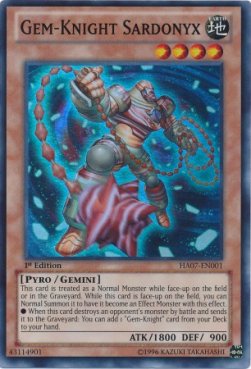 Gem-Knight Sardonyx⁣ - Hidden Arsenal 7⁣ (Super Rare)⁣ [001]