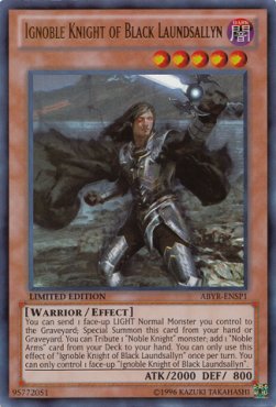 Ignoble Knight of Black Laundsallyn (V.1 - Ultra Rare)⁣ - Abyss Rising⁣ (Ultra Rare)⁣ [SP1]