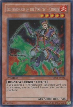 Brotherhood of the Fire Fist - Coyote - Lord of the Tachyon Galaxy (Secret Rare) [LTGY-082]