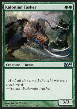 Kalonian Tusker⁣ - Magic 2014⁣ (Uncommon)⁣ [182]