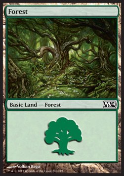 Forest (V.1)⁣ - Magic 2014⁣ (Land)⁣ [246]