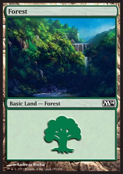 Forest (V.4)⁣ - Magic 2014⁣ (Land)⁣ [249]