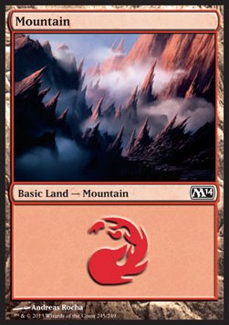 Mountain (V.4)⁣ - Magic 2014⁣ (Land)⁣ [245]
