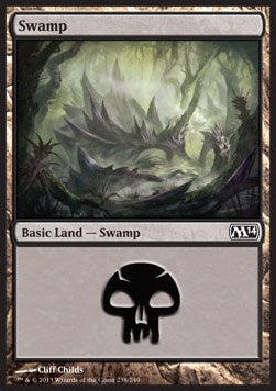 Swamp (V.1)⁣ - Magic 2014⁣ (Land)⁣ [238]