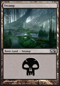 Swamp (V.3)⁣ - Magic 2014⁣ (Land)⁣ [240]