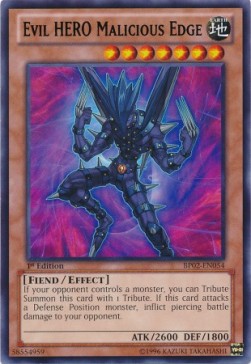 Evil HERO Malicious Edge (V.2 - Rare) - Battle Pack 2: War of the Giants (Rare) [BP02-054]