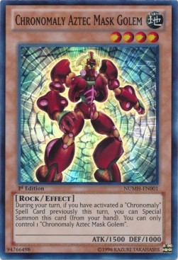 Chronomaly Aztec Mask Golem⁣ - Number Hunters⁣ (Super Rare)⁣ [001]