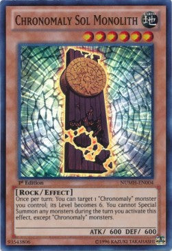 Chronomaly Sol Monolith⁣ - Number Hunters⁣ (Super Rare)⁣ [004]