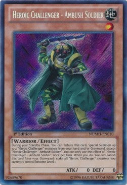 Heroic Challenger - Ambush Soldier⁣ - Number Hunters⁣ (Secret Rare)⁣ [010]