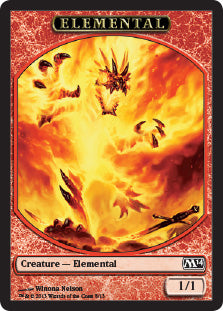 Elemental Token (Red 1/1) (V.2)⁣ - Magic 2014⁣ (Token)⁣ [T8]