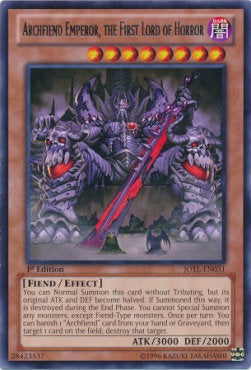 Archfiend Emperor, the First Lord of Horror (V.1 - Rare)⁣ - Judgment of the Light⁣ (Rare)⁣ [031]