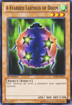 4-Starred Ladybug of Doom⁣ - Starter Deck: Yugi Reloaded⁣ (Common)⁣ [010]