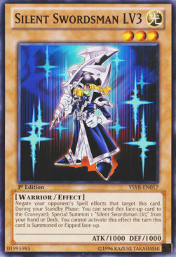 Silent Swordsman LV3⁣ - Starter Deck: Yugi Reloaded⁣ (Common)⁣ [017]