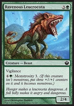 Ravenous Leucrocota⁣ - Journey into Nyx⁣ (Common)⁣ [136]