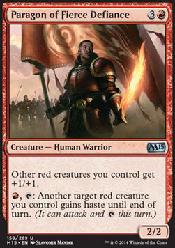 Paragon of Fierce Defiance⁣ - Magic 2015⁣ (Uncommon)⁣ [158]