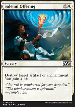 Solemn Offering⁣ - Magic 2015⁣ (Common)⁣ [33]