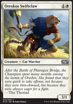 Oreskos Swiftclaw⁣ - Magic 2015⁣ (Common)⁣ [22]