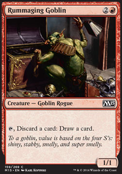 Rummaging Goblin⁣ - Magic 2015⁣ (Common)⁣ [159]