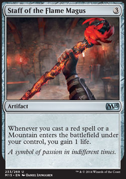 Staff of the Flame Magus⁣ - Magic 2015⁣ (Uncommon)⁣ [233]